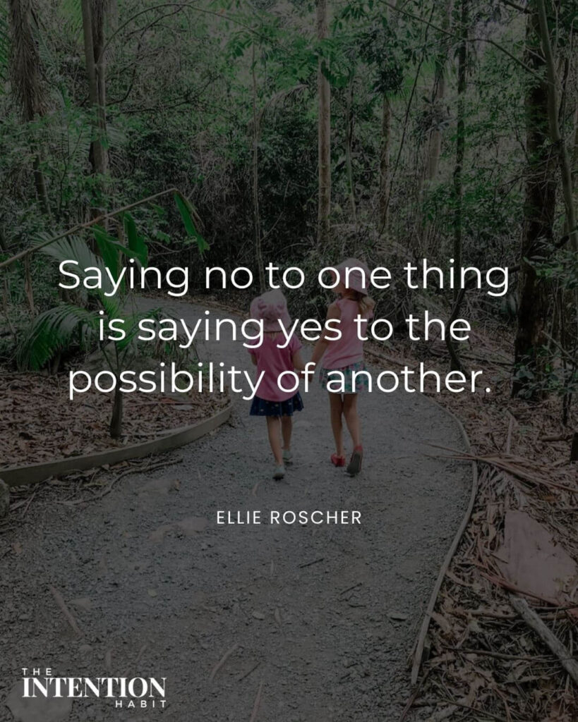Quote image - Saying no to one things is say8ing yes to the possibility of another