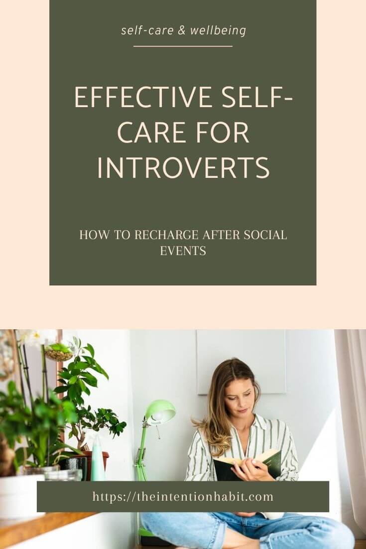 Pinterest image - Self-care for introverts