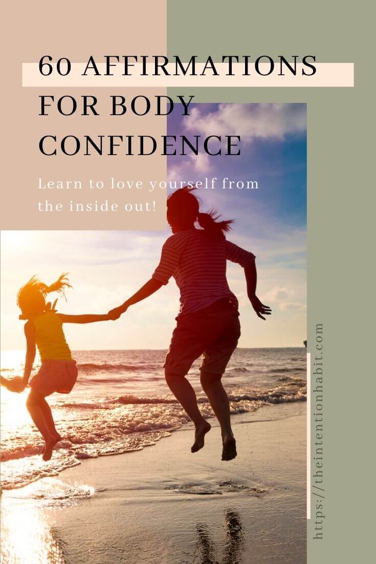 pinterest image - affirmations for body confidence