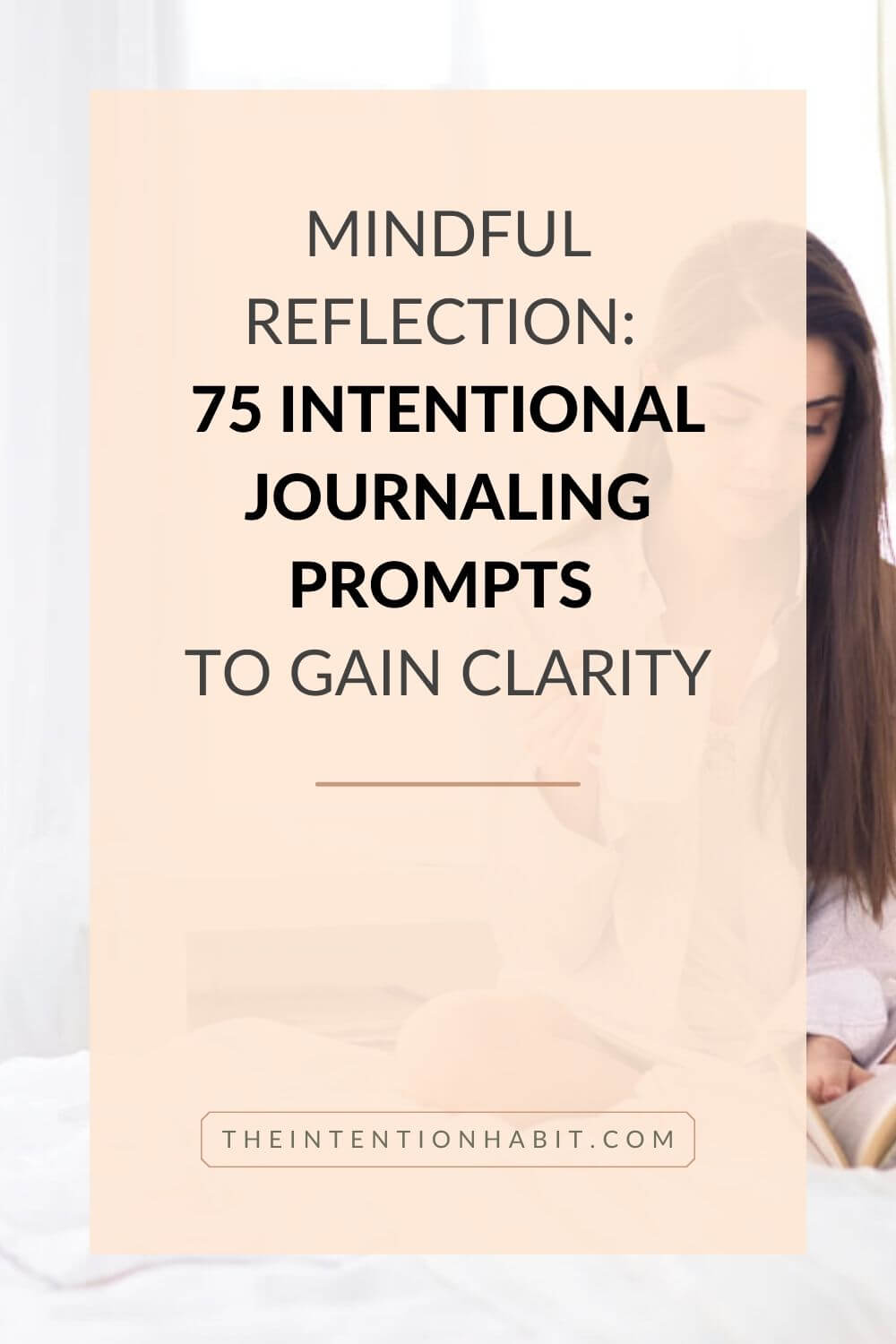 Pinterest image - intentional journaling prompts
