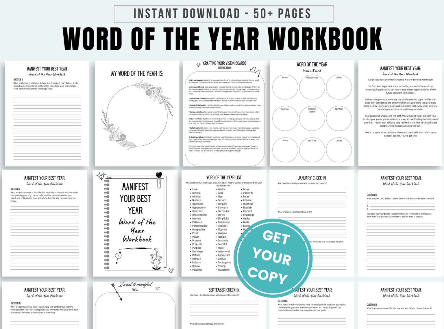 150 Word Of The Year Ideas To Set Your Intentions For 2025