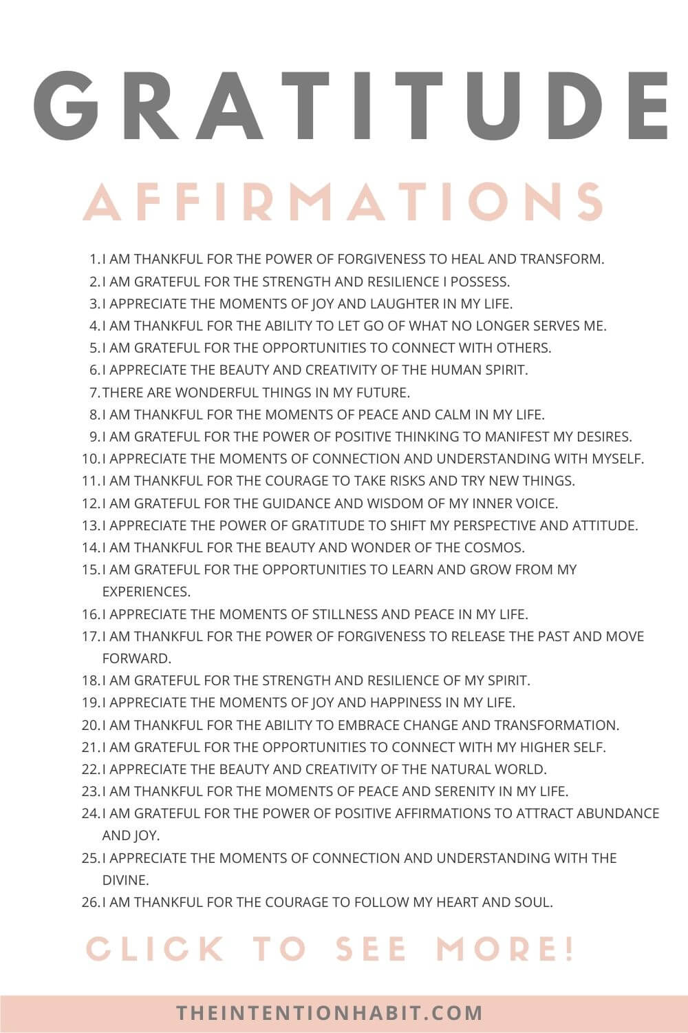 list of affirmations for gratitude.