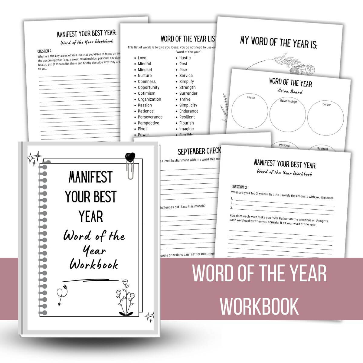 word of the year workbook.